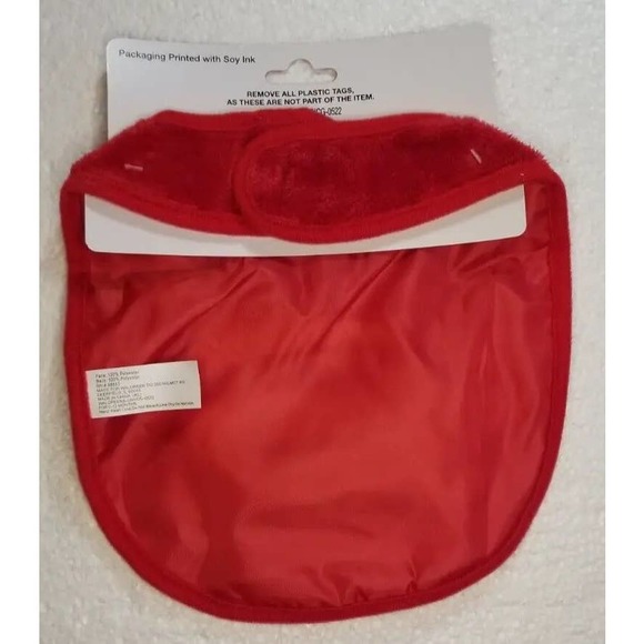 Baby Bib "My First Christmas" Teddy Bear Unisex 0-12 Months Soft Cute Photo Prop - Picture 4 of 5